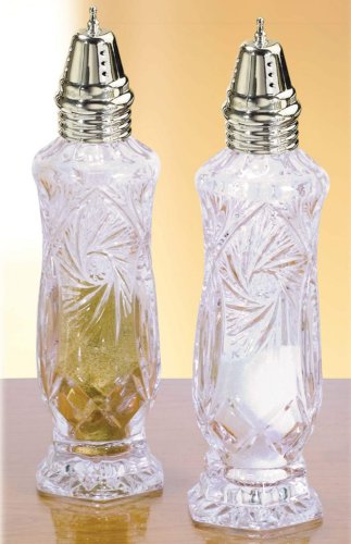 Best Cheap Leaded Crystal Pinwheel Salt and Pepper Shakers