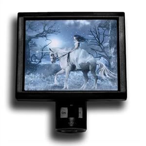 Fantasy Morning Unicorn Rider Premium Decorative Night Light