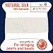 Griffin Silk Beading Bead Cord & Needle White Size 6