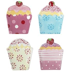 4-pc. Shaped Plate Set - Sweet Tooth by 