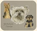 David Kiphuth Dog Breeds Yorkie Yorkshire Terrier Mousepad Mouse Pad