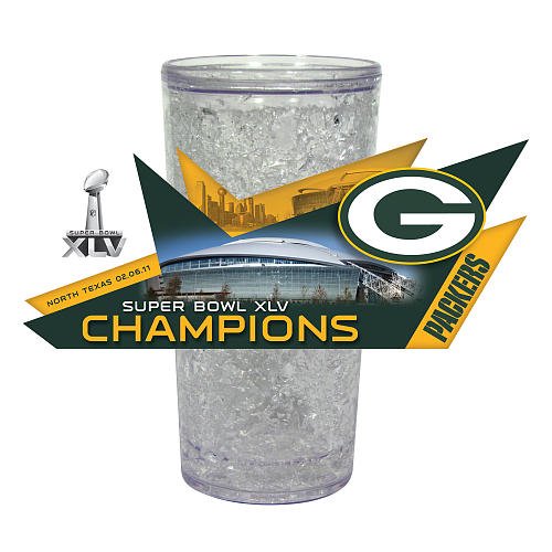 NFL Green Bay Packers Super Bowl Champions 16 Oz Ice Tumbler