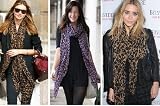Celebrity Hot Large Animal Leopard Print Shawl Scarf available in Brown, Red, Pink, Blue, Grey, Yellow, Purple, Ivory, Pink Border, Blue Border, Big Print, also come with Pouch