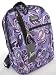 Purple Lilac Floral Backpack Rucksack Hand Luggage Travel Bag