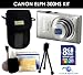 Canon PowerShot ELPH 510 HS Digital Camera (Silver) Value Kit With 8 GB + Torkia Case + Vidpro Accessory Kit