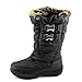 Weatherproof Becky Women Round Toe Canvas Black Winter Boot