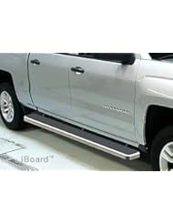 Automotive Parts and Accessories: 5" iBoard Running Boards Fit 07-16 Chevy Silverado/GMC Sierra Crew Cab Nerf Bar Side Steps Tube Rail Bars Step Board - APS Autoparts