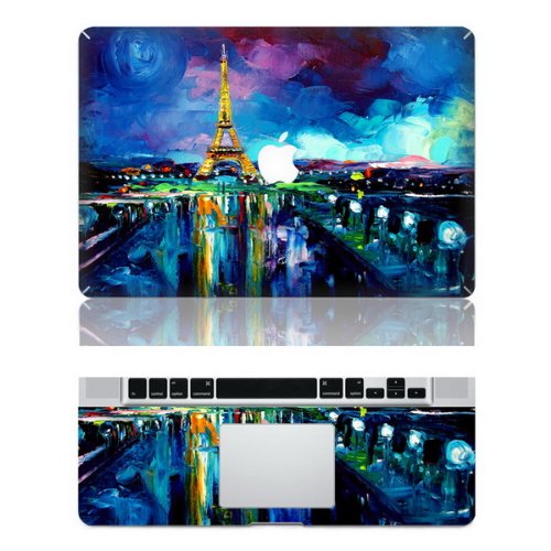 Eiffel tower macbook decals macbook skin decal stickers…