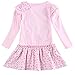 Novatx Long Sleeves Cotton Princess Dress Baby Girls Clothes H5795 Pink