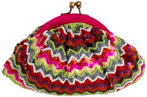 SANTI CP5133 Chevron Crochet Pouchette