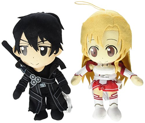 Set of 2 Great Eastern Sword Art Online Plush - Kirito / Asuna