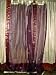 2 Organza Purple Gold Starburst Embroidered Curtains Panels Drapes 92"