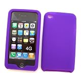 Apple iPod Touch 4th Generation Silicone Skin Case, Purple