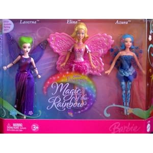 Barbie Fairytopia Magic of The Rainbow Fairies: Laverna, Elina, Azura (2006) by 