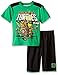 Nickelodeon Boys' Little TMNT Weapon Group Shot 2 Pc Set, Green, 7