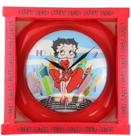 Red Betty Boop in New York City Wall Clock - Betty Boop Clock