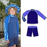 Pipeline UV Protective Long-Sleeve Top and Board Shorts, 50+ UPF