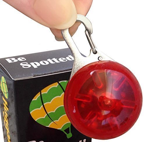 Huggabe Be Spotted! LED Keychain Light 1 Pack Red