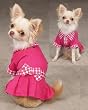 Button Candy Polo Dress Lrg Raspberry Sorbet