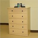 Berg Furniture 22-24 Sierra Collection Five Drawer Chest
