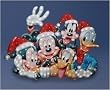 48" Disney Mickey & Friends In Santa Hats Lighted Christmas Yard Art