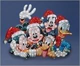 48 Disney Mickey & Friends In Santa Hats Lighted Christmas Yard Art