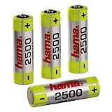 Hama NiMH Akkus 4x AA Alkali Batterie (2500 mAh)