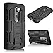 LG K7 Case, LG Tribute 5 Case,Shunjia [Heavy Duty] Armor Hard Hybrid Cover Military Stand Holster Locking Belt Swivel Clip Case for LG K7 (Black)