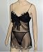  : MOVIE STAR BLACK SHEER MESH SEXY BABYDOLL LARGE