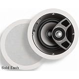 Polk Audio TC60i Round 2-Way 6.5-Inch In-Ceiling Loudspeaker (Single, White)