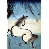 A Horse Galloping Under a Willow Tree, by Utagawa Kunisada (Print On Demand)