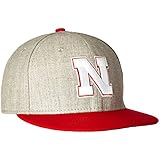 NCAA Nebraska Cornhuskers Bind Back 9Fifty Snapback Cap, Small/Medium, Gray