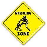 WRESTLING ZONE Sign novelty gift sport wrestler