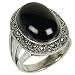 Sterling Silver Indian Ring Black Onyx Gemstone Jewelry US Size 6 1/2