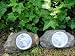 2 Small Outdoor Smart Solar Rock Spot Light with 3 LED