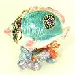 Tropical Fish Gift Jewelry Box Pendant W/ Swarovski Crs