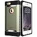 ESR Case for iPhone 6/6s Plus, Three Layer Heavy Duty Shockproof Case [Free Screen Protector] [Metal Design] [Matte Silicone Back + Thickened TPU Bumper] for iPhone 6 Plus/6s Plus 5.5
