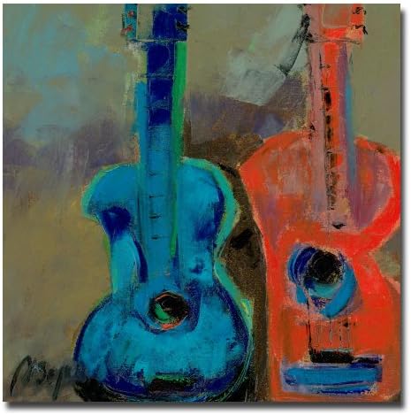 Trademark Fine Art Red and Blue by Master's Art Canvas Wall Art, 35x35-Inch