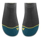 KEEN Women Springwater Low Cut Tab Ultralite Sock,Grey/Moroccan Blue,Large