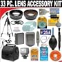 3 PC ULTIMATE MONSTER SUPER SAVINGS DELUXE DB ROTH ACCESSORY KIT, INCLUDES LENSES, FILTERS, VIDEO LIGHT, ACCESSORIES AND MUCH MORE! FOR For The Canon Optura 200MC, 100MC, 10 Mini Dv Camcorders