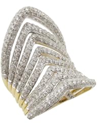 14k Yellow Gold 2.24ctw Diamond Cocktail Ring LR724Y Size 7.25