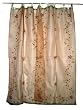 Gift for Mom-2 Organza Apricot Base with Red Bell Embroidered Sari Curtains Drapes Panel 92" Tabs