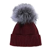 MIOIM ニット キッズ 帽子 折り返し ポンポン ケーブルで編み 保温 冬 毛糸 多色選択 プレゼント お祝い マッチングしやすい