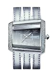 Police Glamour Street unisex silver leather strap and silver dial watch