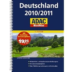 ADAC MaxiAtlas Deutschland 2010/2011: 45 Durchfahrts- und Citypl�ne inklusive Stra�enregister, mit Autobahnstreckenpl�nen, �ber 77.000 Eintr�ge im Ortsregister mit Postleitzahlen