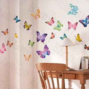 Amazon.com - Moving Butterflies - Large Wall Decals Stickers