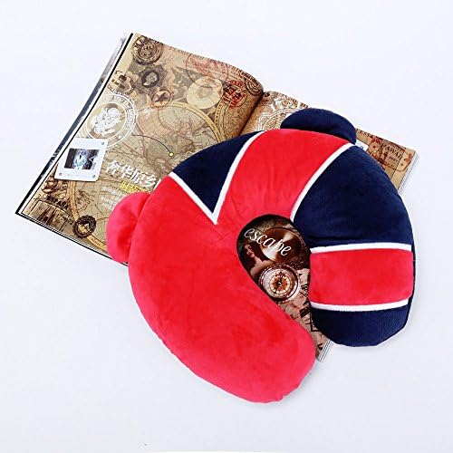 GA Creatives Creative Plush UK Flag Design Bear Pillow U-shaped Neck Pillow Nap Office Travel Equipment Decorative Olympic Souvenirs Birthday Gift Plush Toy