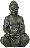 Sitting Buddha Sculpture Solar LED Sculpture