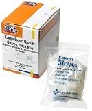 First Aid Only Exam Quality Disposable Vinyl Gloves, 5-Count Boxes (Pack of 6)