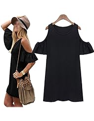 Off the Shoulder Cotton  Shirt  Dress